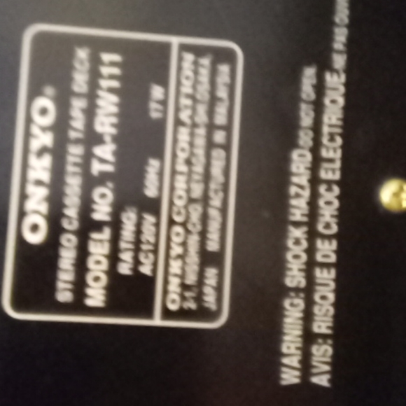 Onkyo stereo cassette tape deck - Picture 5 of 5